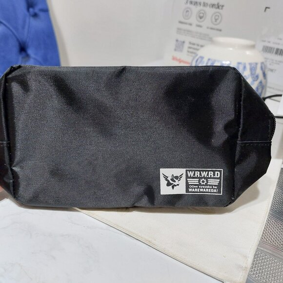 WRWRD Warewareda Black Makeup Cosmetic Bag Pouch Organizer Bag Japan - Picture 1 of 8